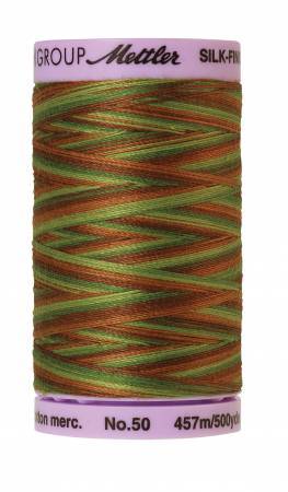 Fil de coton panaché Mettler Silk-Finish 50wt 500yd/457M Forest Land