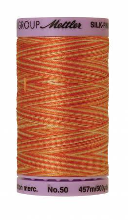 Fil de coton panaché Mettler Silk-Finish 50wt 500yd/457m Rouille ombrée