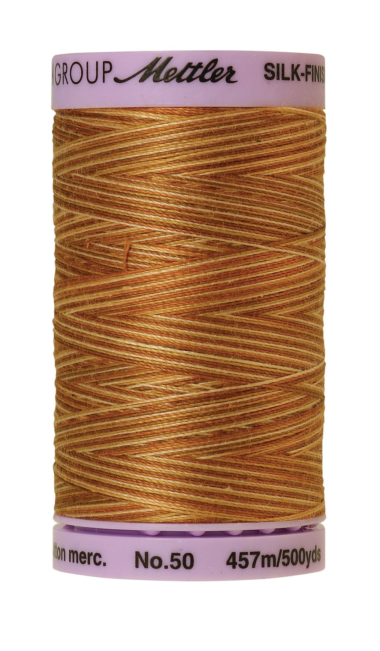 Fil de coton panaché Mettler Silk-Finish 50wt 500yd/457m Café glacé