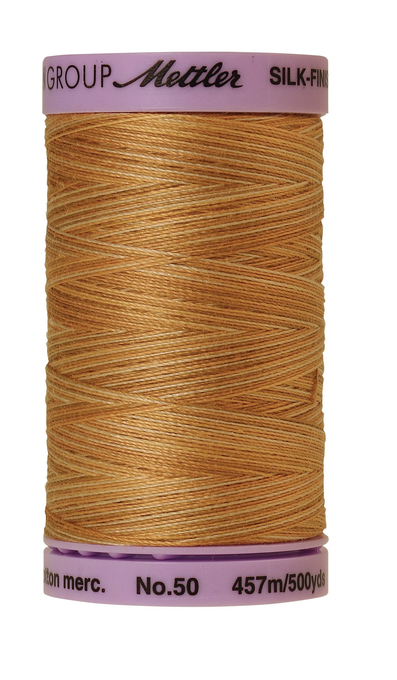 Fil de coton panaché Mettler Silk-Finish 50wt, 500yd/457m, paille blanchie