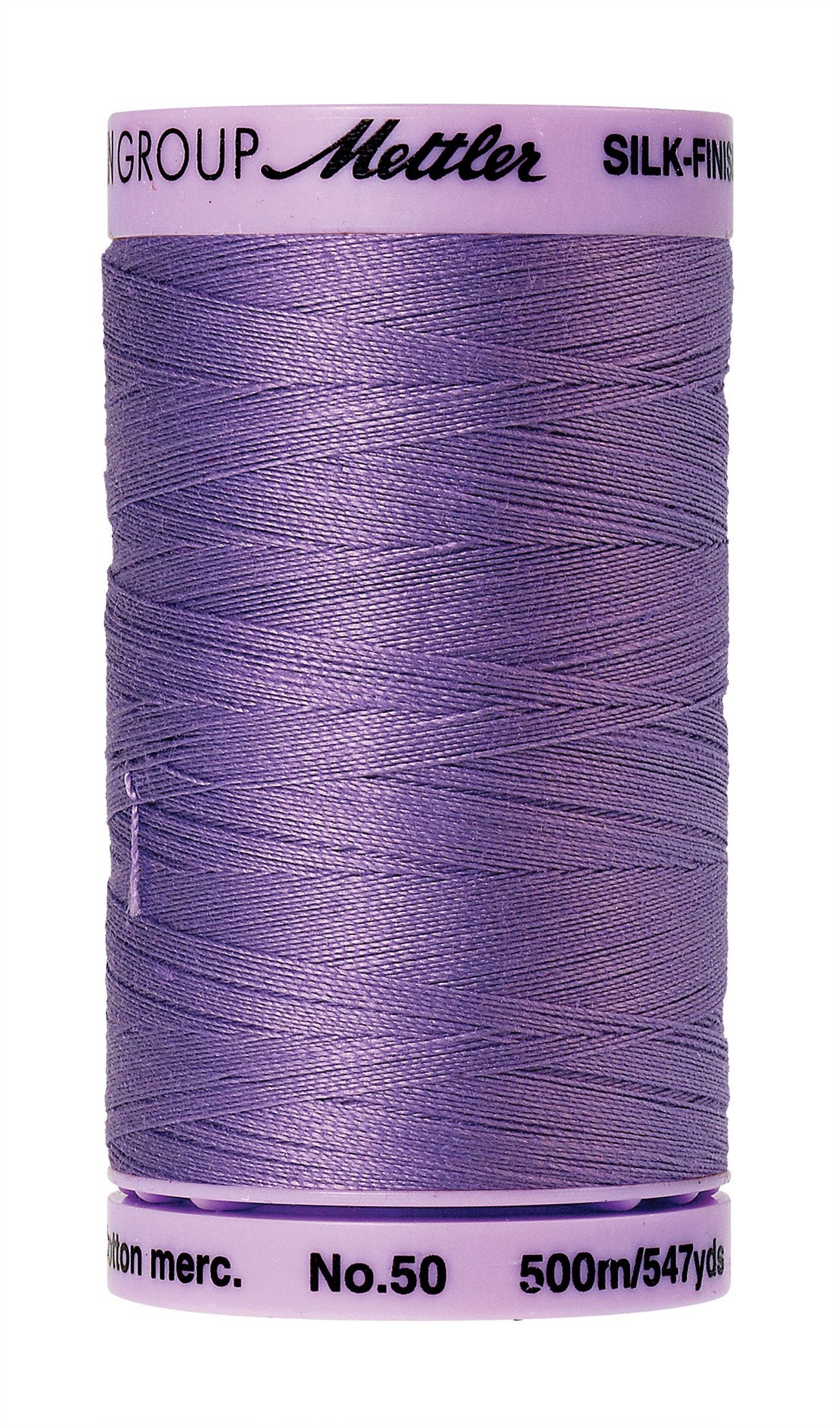 Fil de coton uni Mettler Silk-Finish 50wt, 547yd/500 m, lavande anglaise