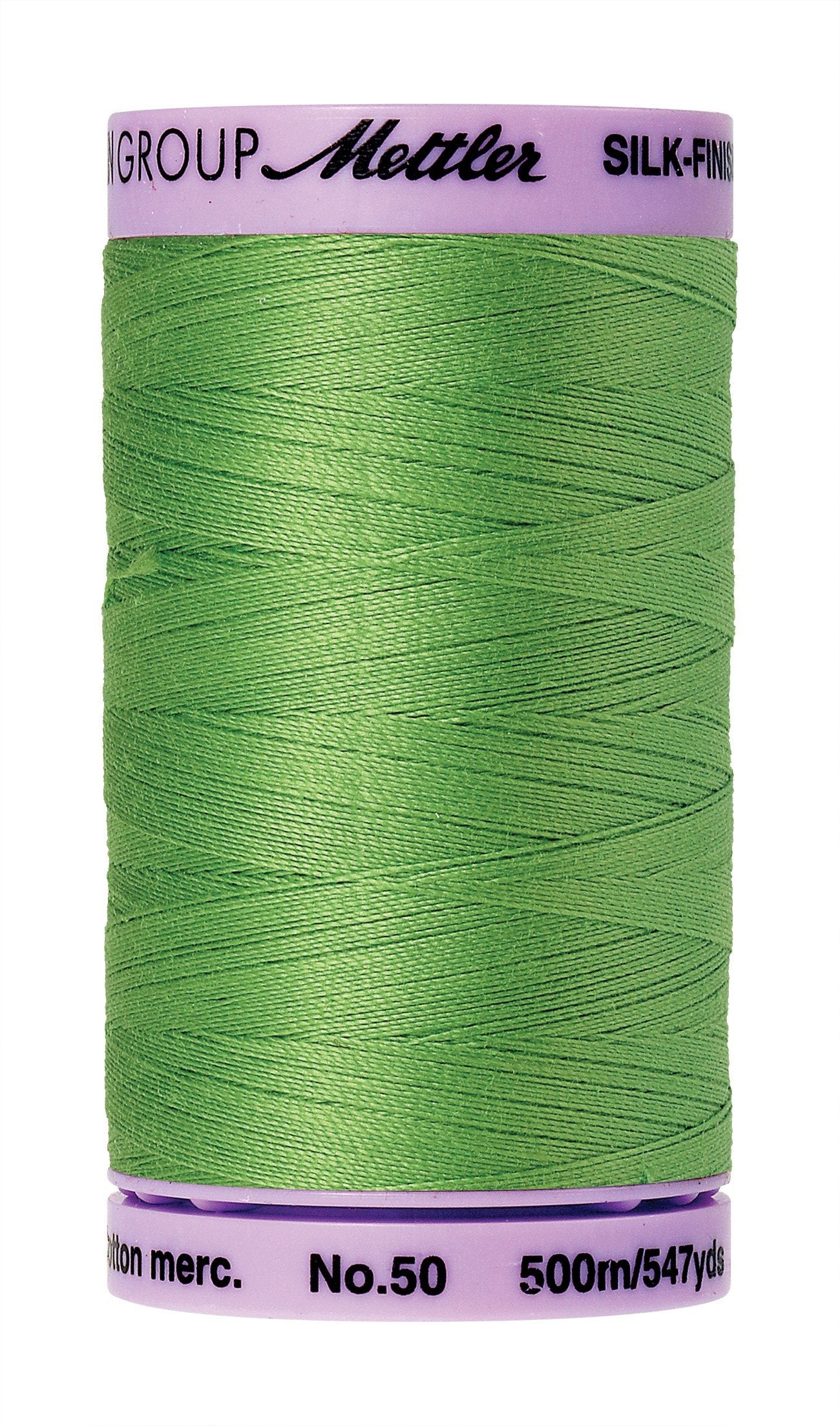 Fil de coton uni Mettler Silk-Finish 50wt, 547yd/500 m, menthe brillante