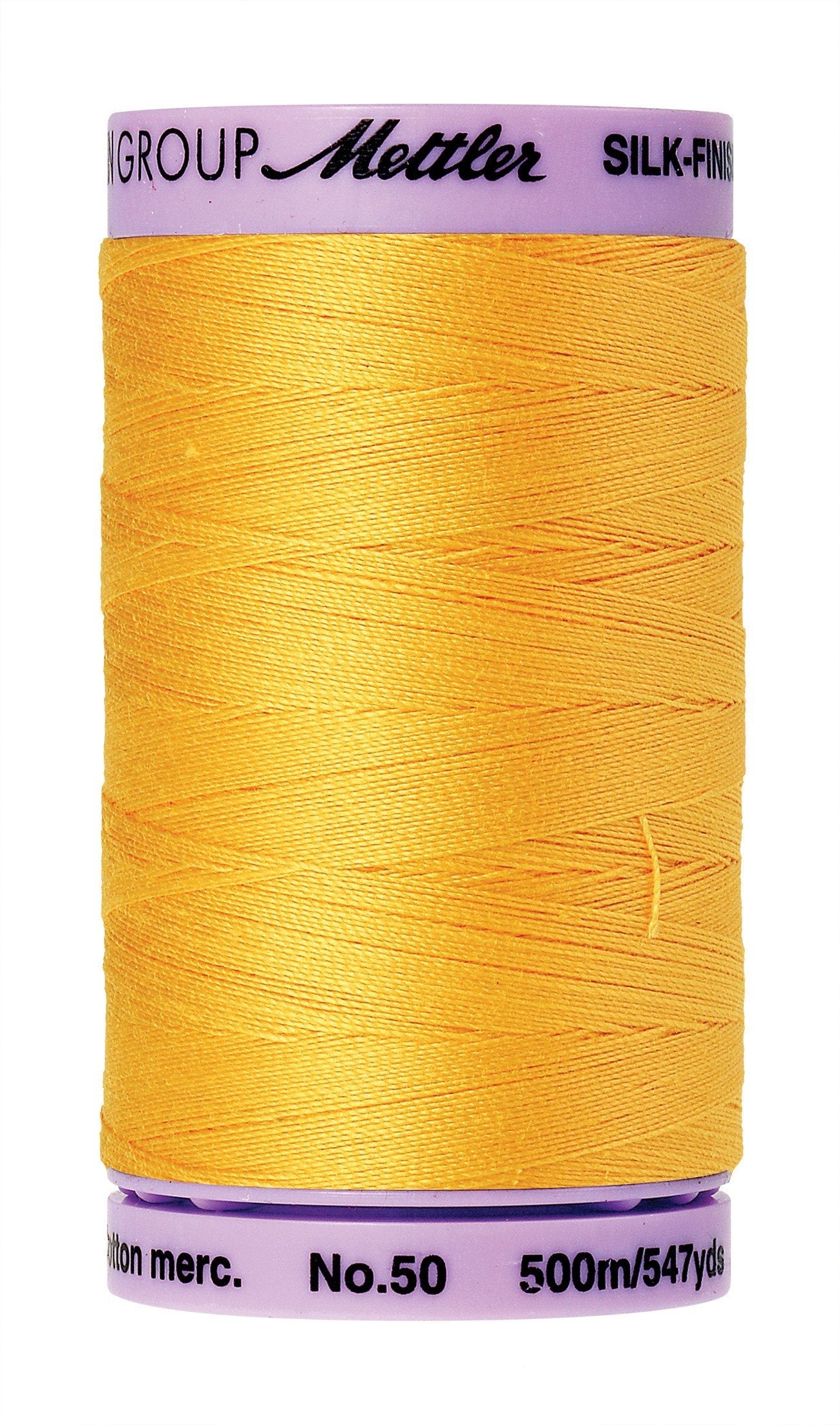 Fil de coton uni Mettler Silk-Finish 50wt 547yd/500M Summersun