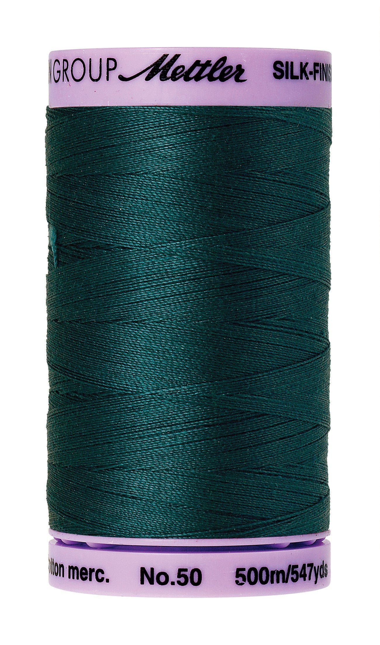 Fil de coton uni Mettler Silk-Finish 50wt 547yd/500M Épicéa