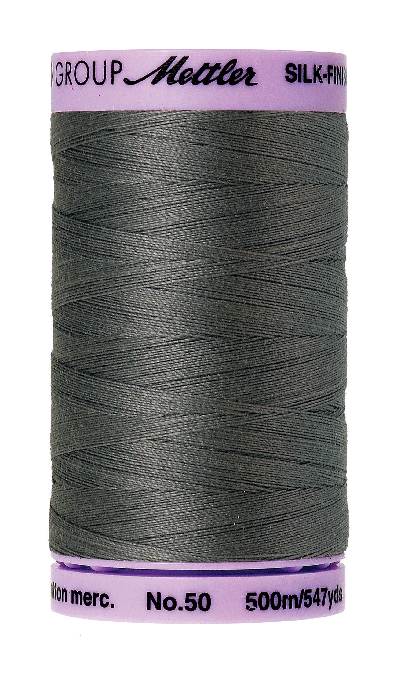 Fil de coton uni Mettler Silk-Finish 50wt, 547yd/500 m, ancienne boîte