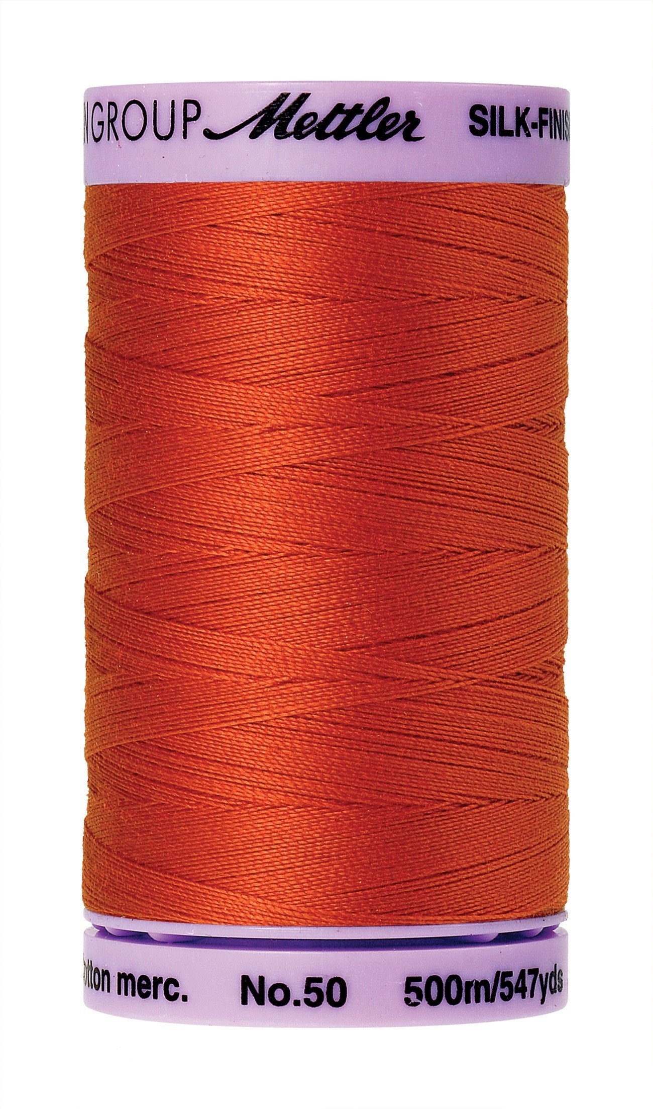 Fil de coton uni Mettler Silk-Finish 50wt 547yd/500M Paprika