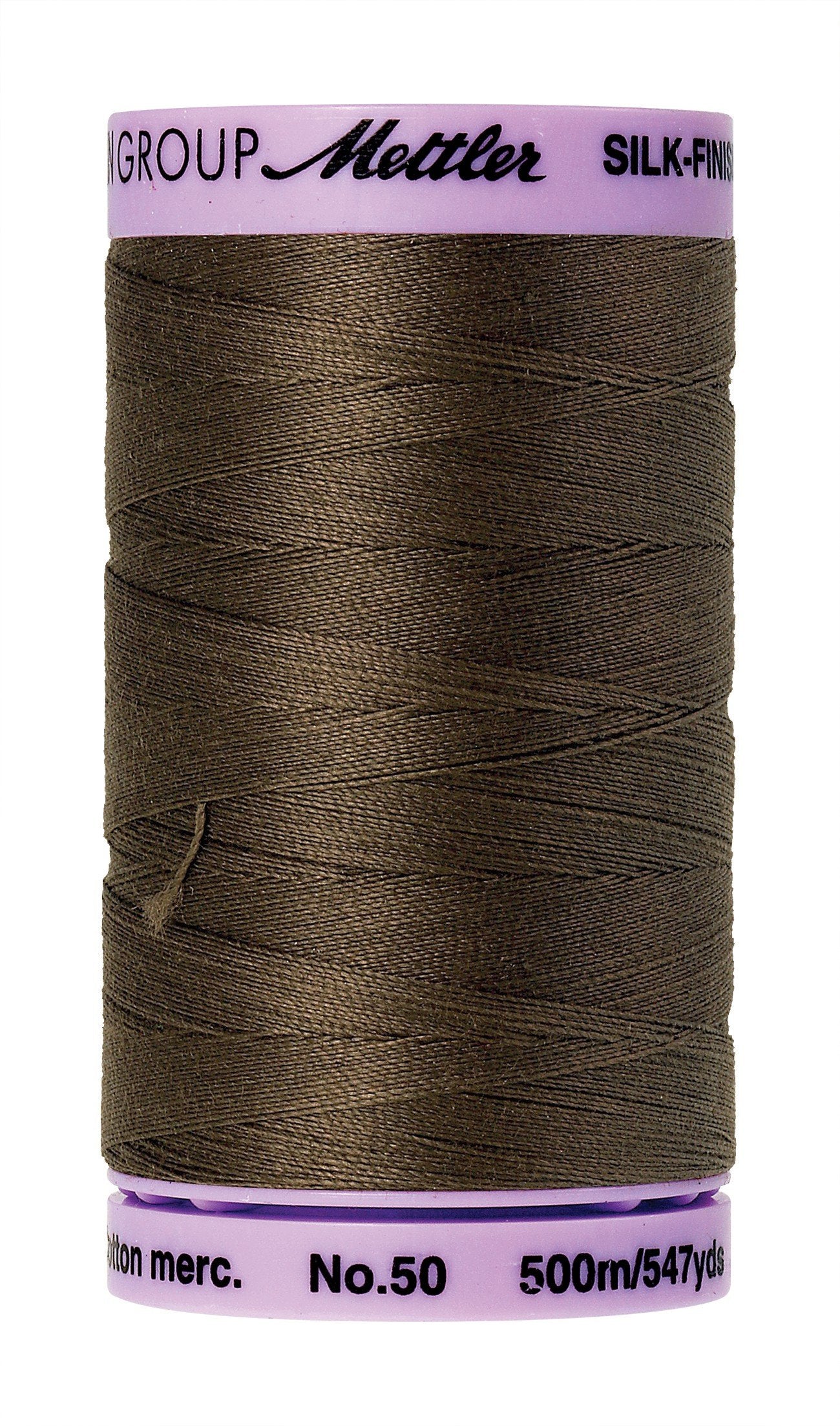 Fil de coton uni Mettler Silk-Finish 50wt 547yd/500M Olive