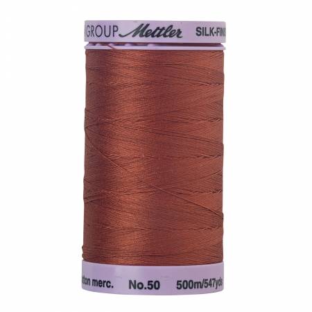 Mettler  Silk-Finish 50wt Solid Cotton Thread 547yd/500M Smoked Paprika
