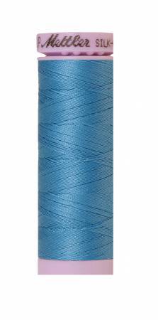 Fil de coton uni Mettler Silk-Finish 50wt 164yd/150M Bleu tuba