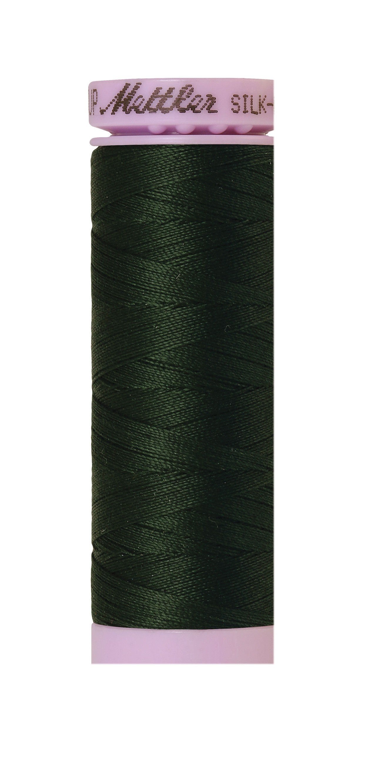 Fil de coton uni Mettler Silk-Finish 50wt, 150 m, vert forêt