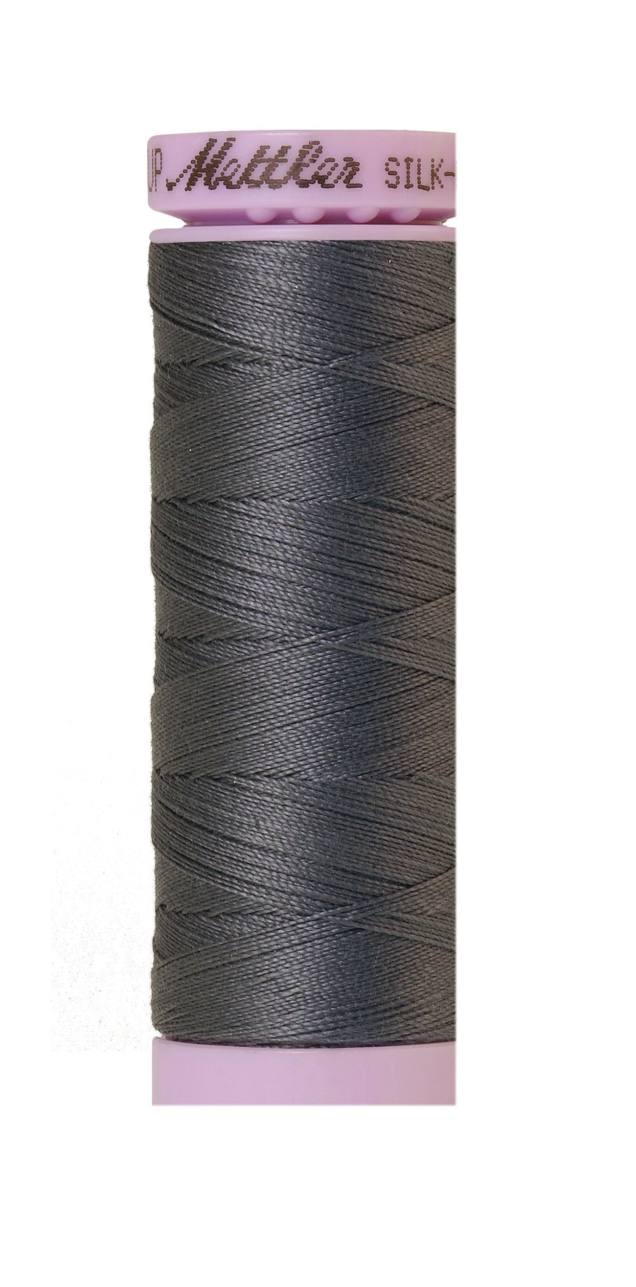 Fil de coton uni Mettler Silk-Finish 50wt, 150 m, gris souris