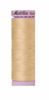 Fil de coton uni Mettler Silk-finition 50wt, 164 yd/150 m, coquille d'œuf