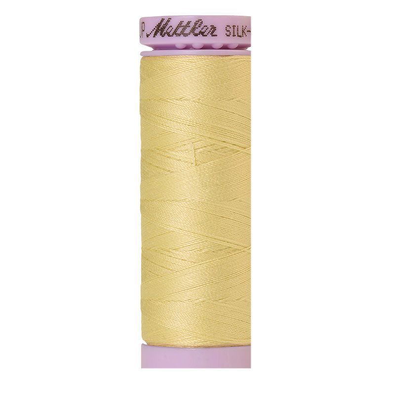 Fil de coton uni Mettler Silk-finition 50wt 164yd/150m Citron givré