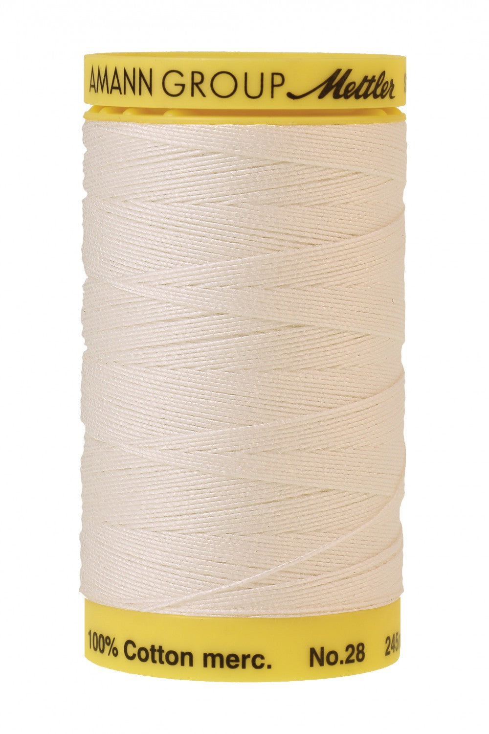 Fil de coton solide Mettler Silk-Finish 28wt, mèche de bougie de 275 yards