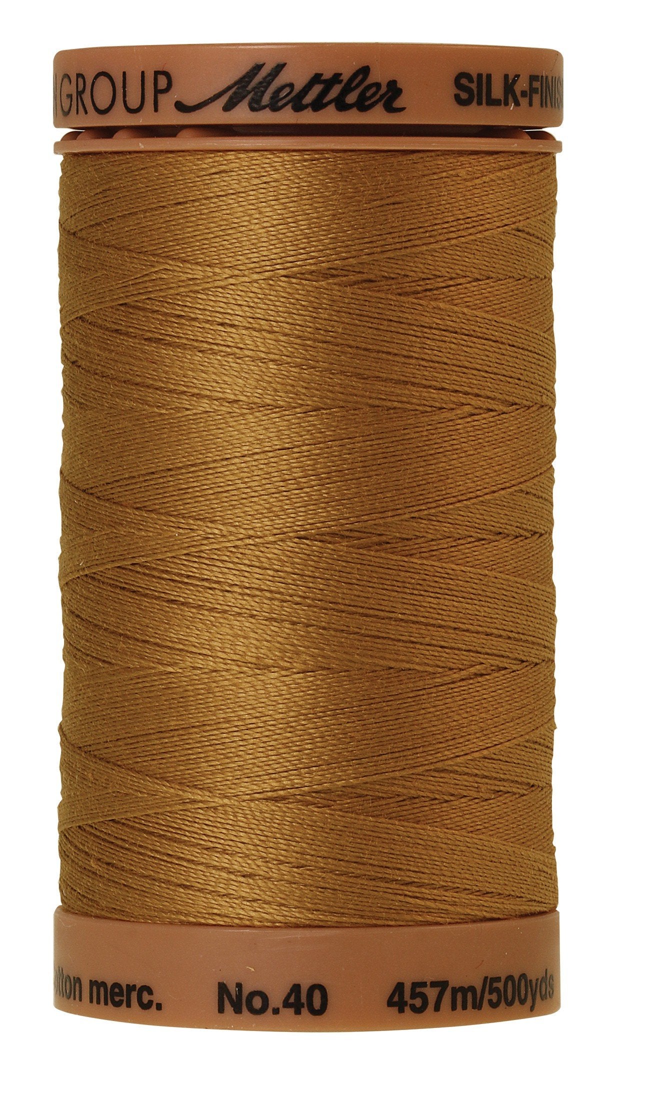 Fil de coton uni Mettler Silk-Finish 40wt 500yd/457M Sisal