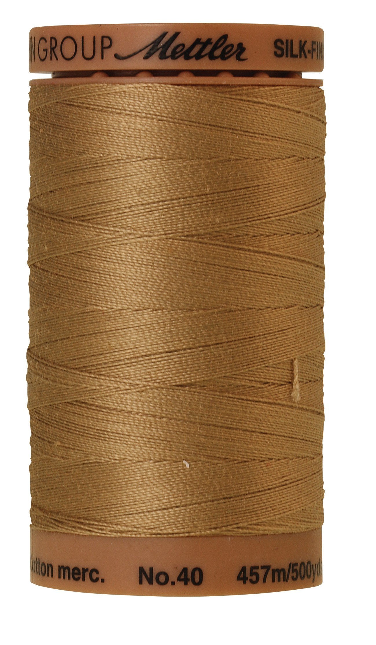 Fil de coton uni Mettler Silk-Finish 40wt, 500 yd/457 m, crème caramel
