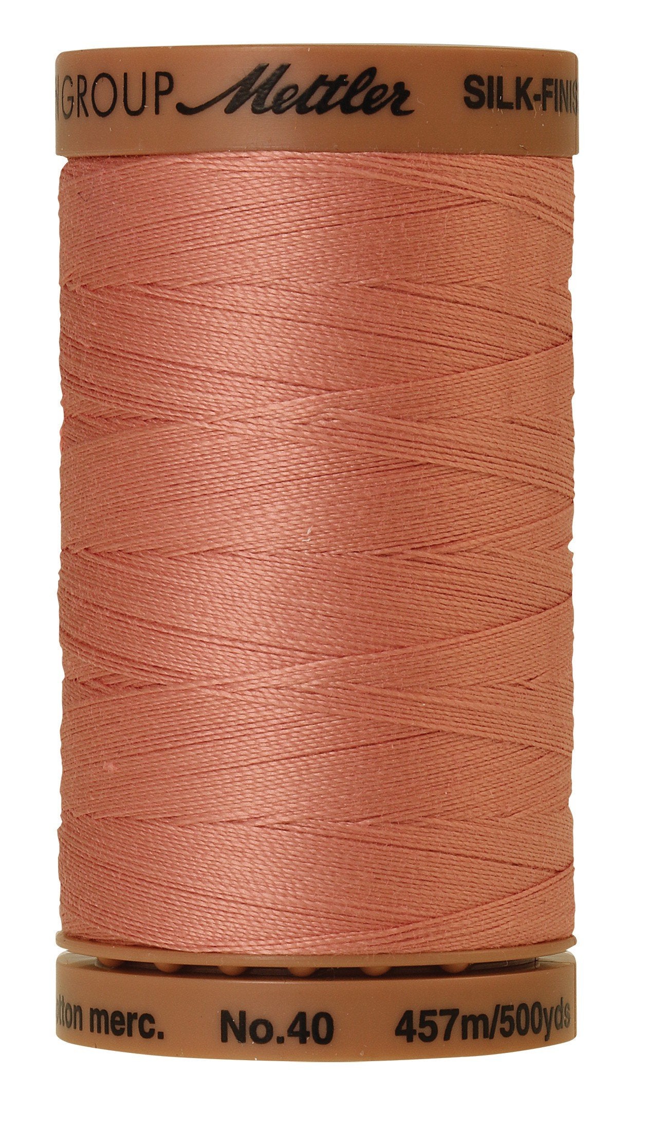 Fil de coton uni Mettler Silk-Finish 40wt, 500 yd/457 m, rose antique