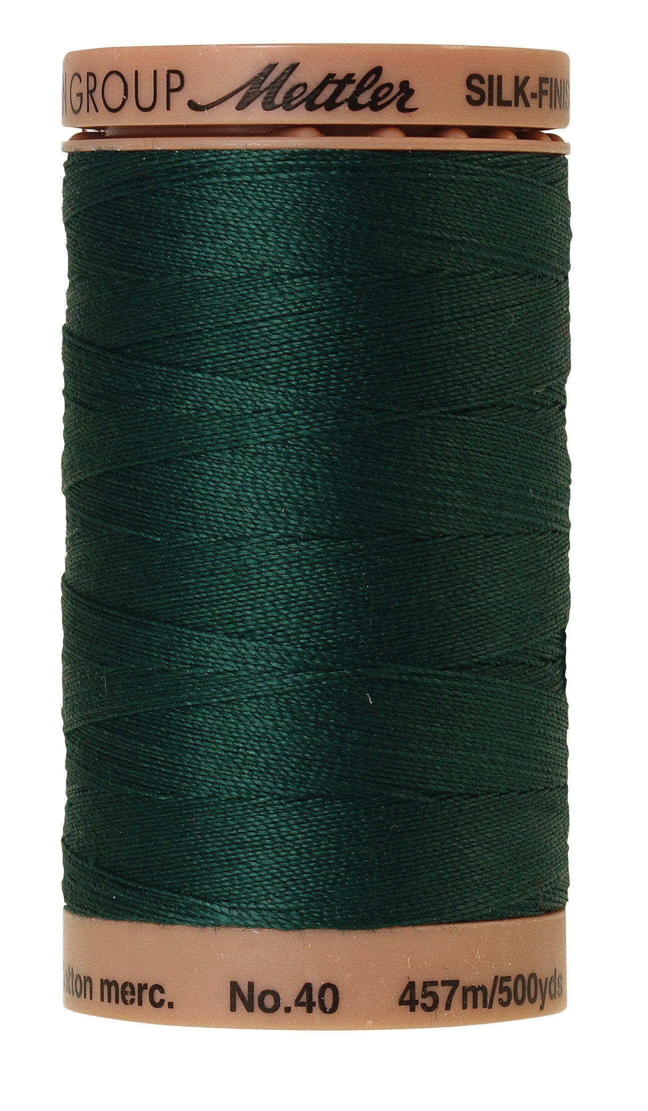Fil de coton uni Mettler Silk-Finish 40wt 500yd/457M Marais