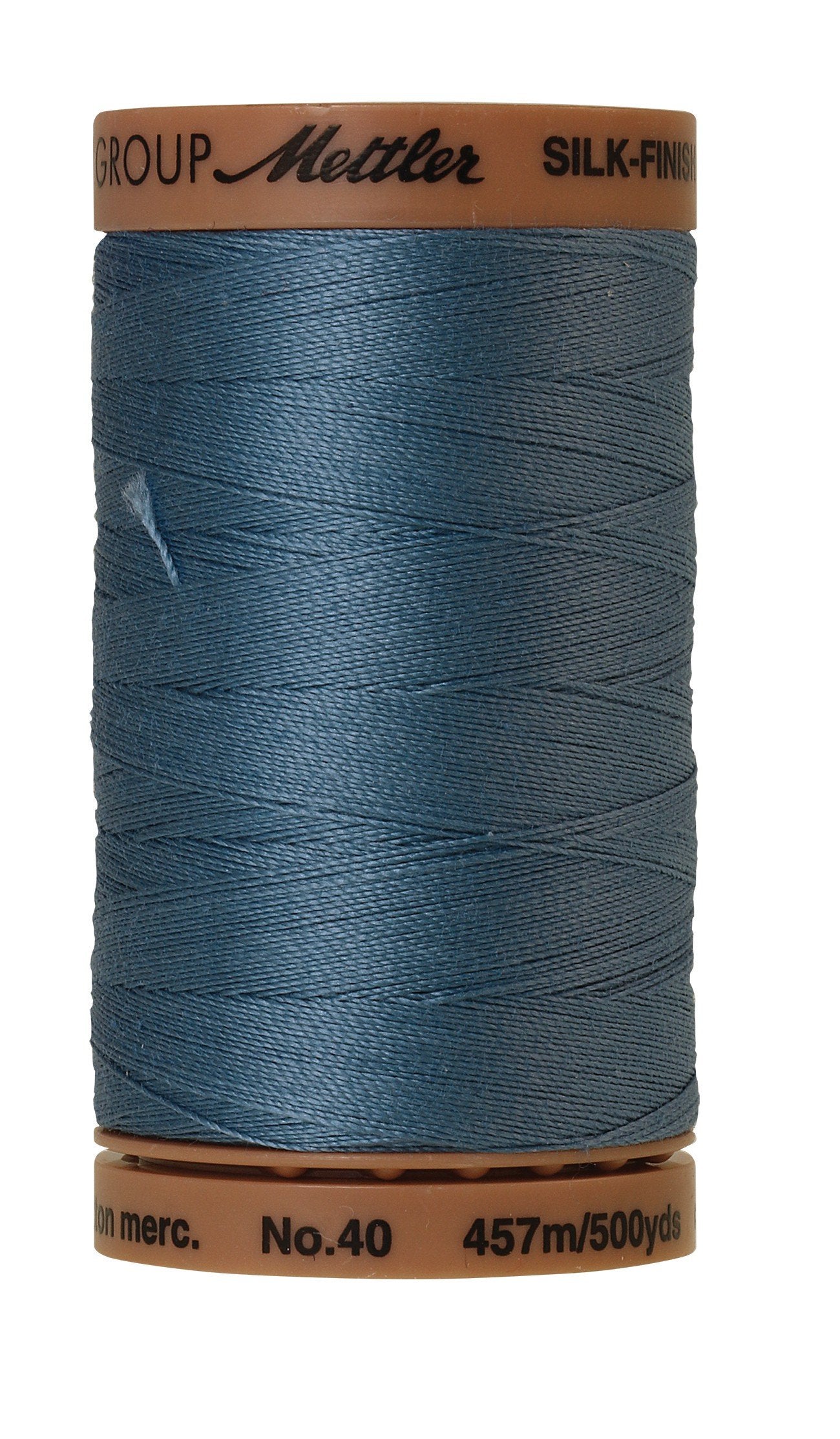 Fil de coton uni Mettler Silk-Finish 40wt 500yd/457M Laguna