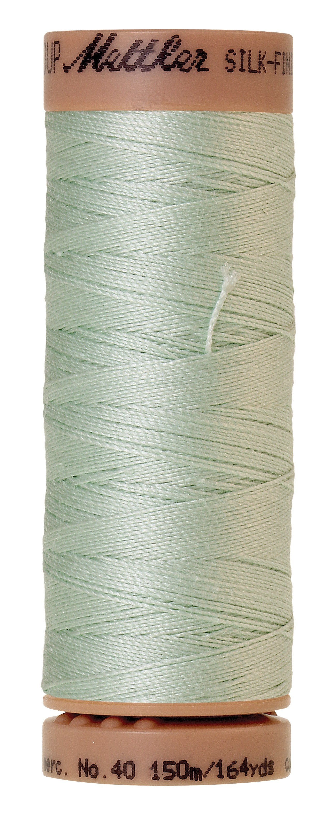 Fil de coton uni Mettler Silk-Finish 40wt, 164 yd/150 m, brillant
