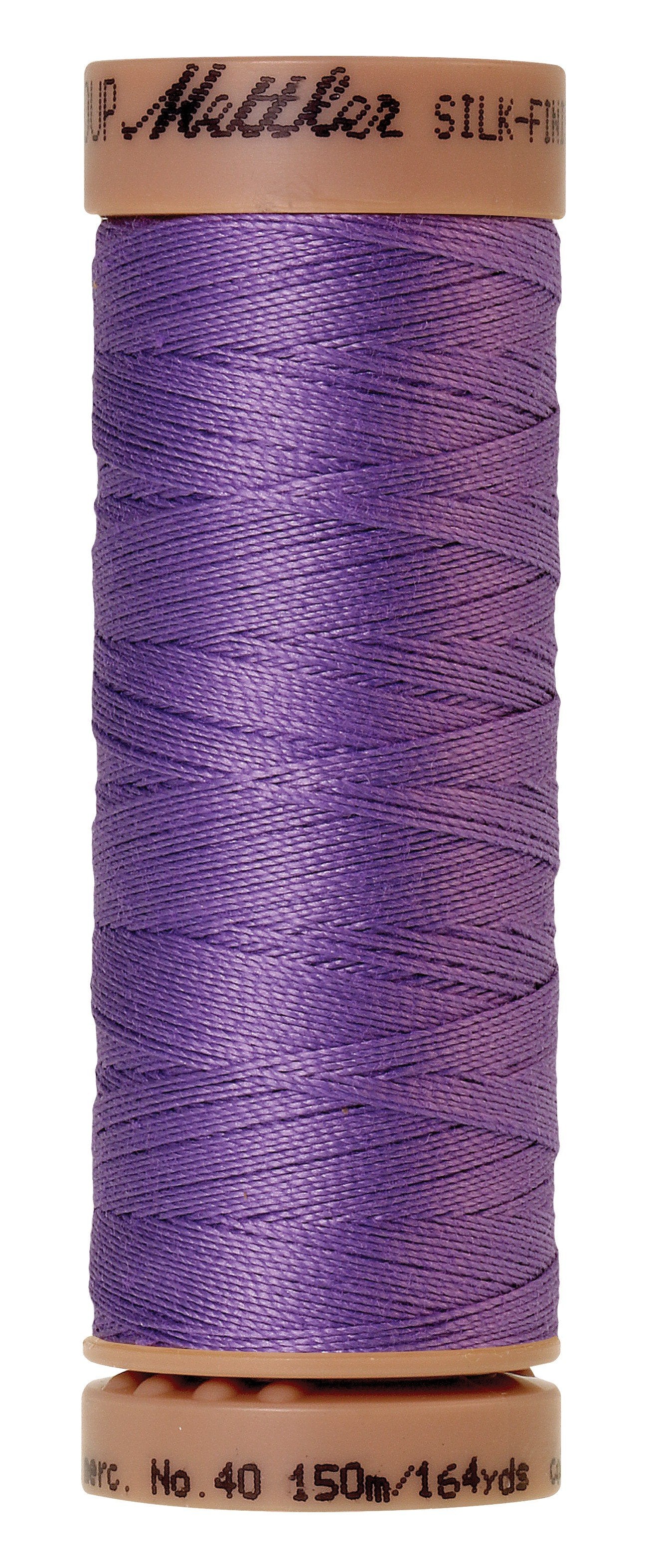 Fil de coton uni Mettler Silk-Finish 40wt, 150 m, lavande anglaise