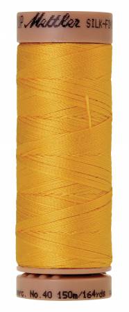 Fil de coton uni Mettler Silk-Finish 40wt 164yd/150M Summersun