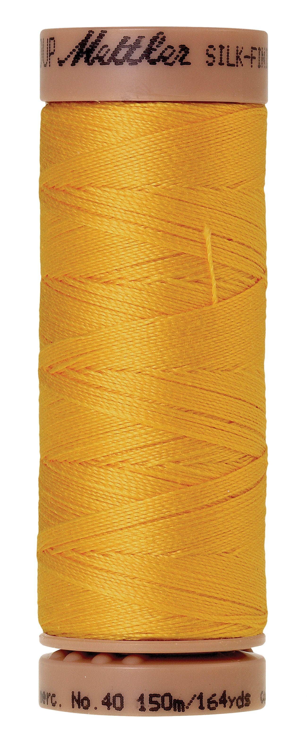 Fil de coton uni Mettler Silk-Finish 40wt 164yd/150M Summersun