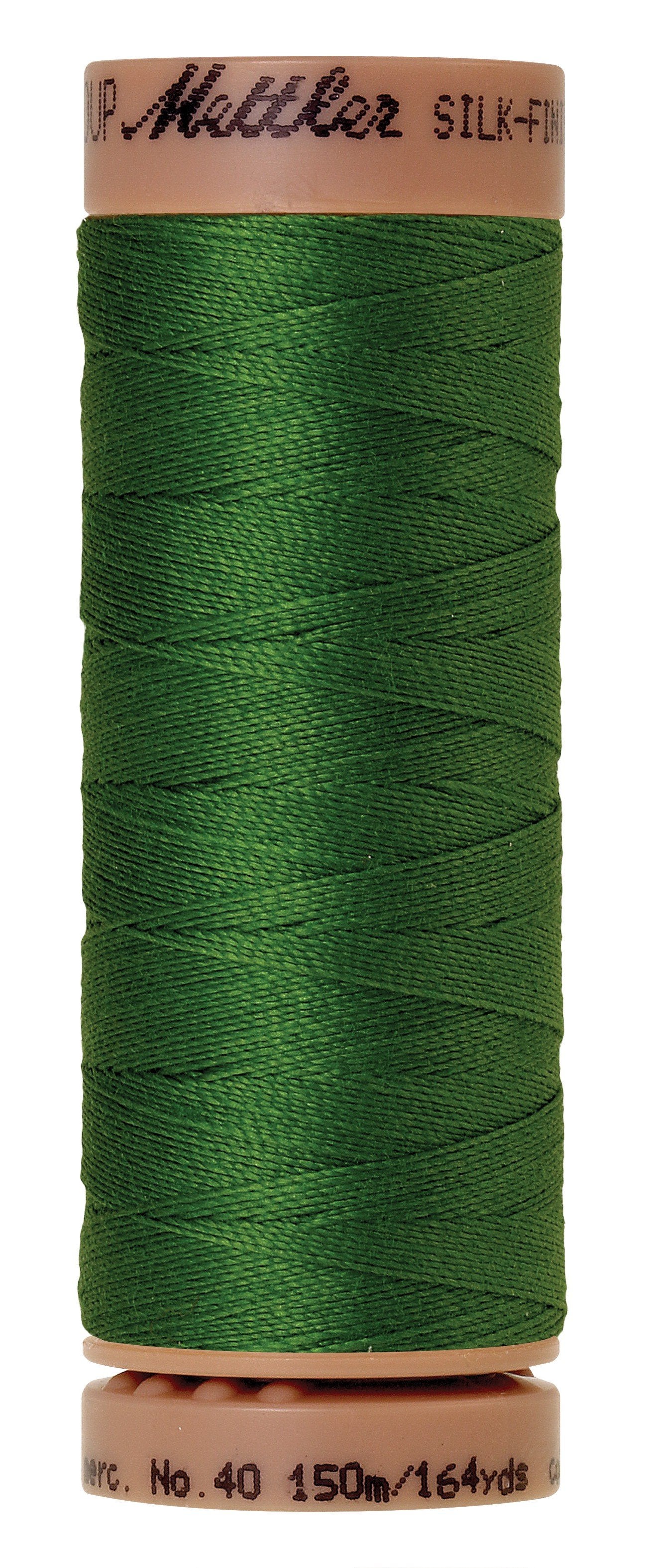 Fil de coton uni Mettler Silk-Finish 40wt 164yd/150M Treetop