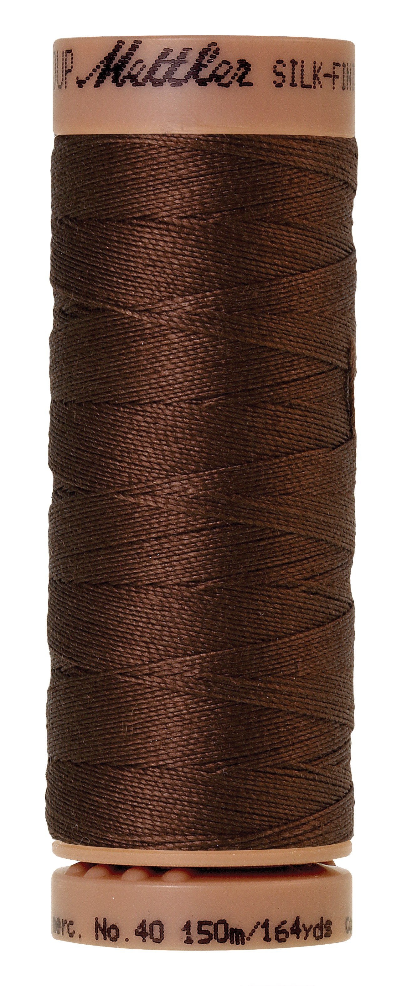 Fil de coton uni Mettler Silk-Finish 40wt 164yd/150M Redwood