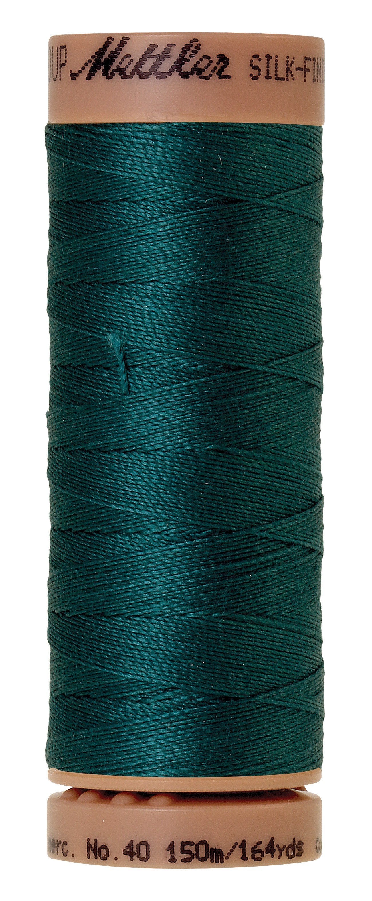 Fil de coton uni Mettler Silk-Finish 40wt, 164 yd/150 m, épicéa