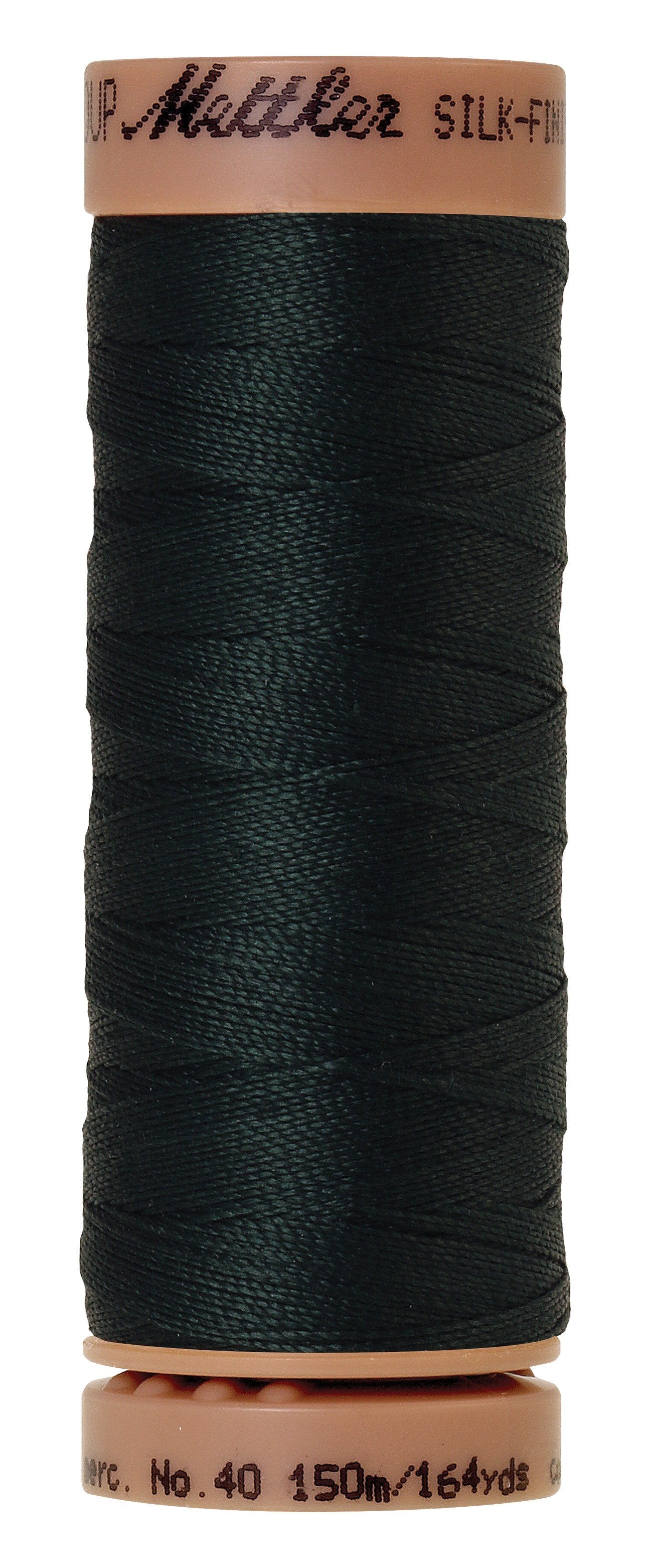 Fil de coton uni Mettler Silk-Finish 40wt 164yd/150M Forêt d'épicéas