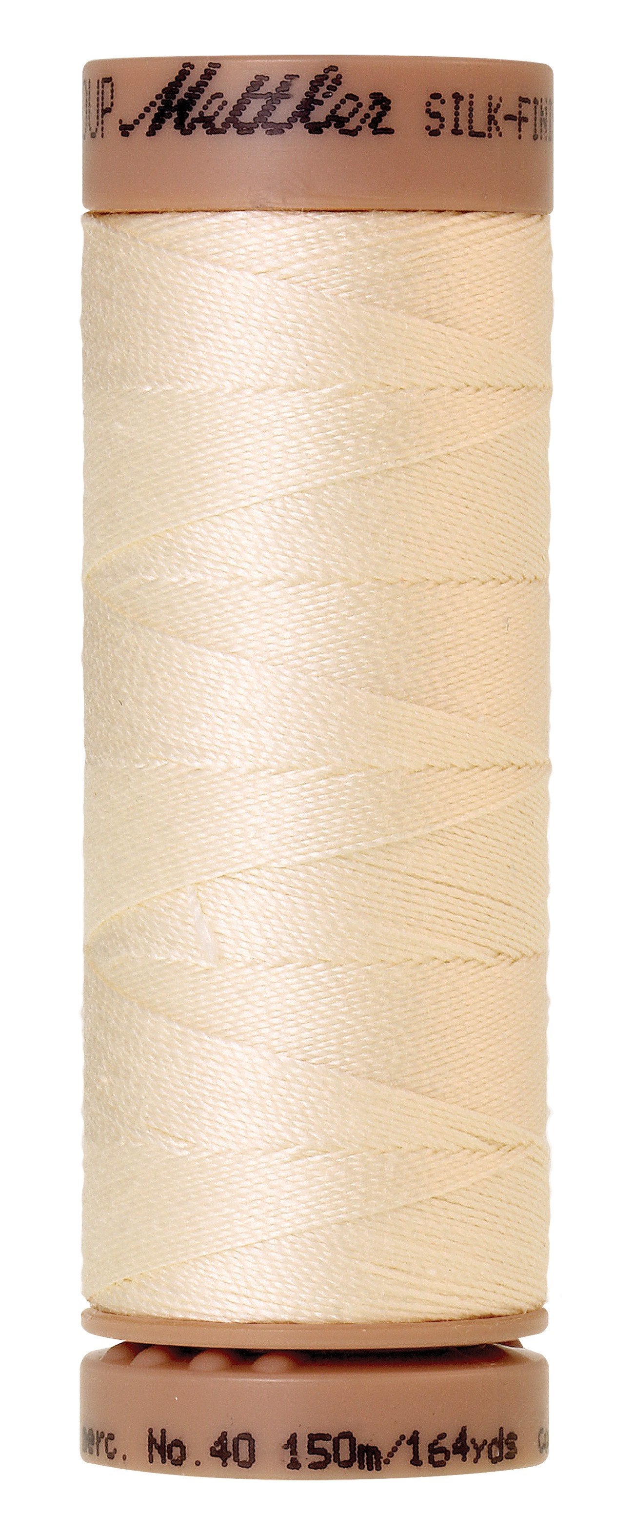 Fil de coton uni Mettler Silk-Finish 40wt, mousseline 164yd/150 m