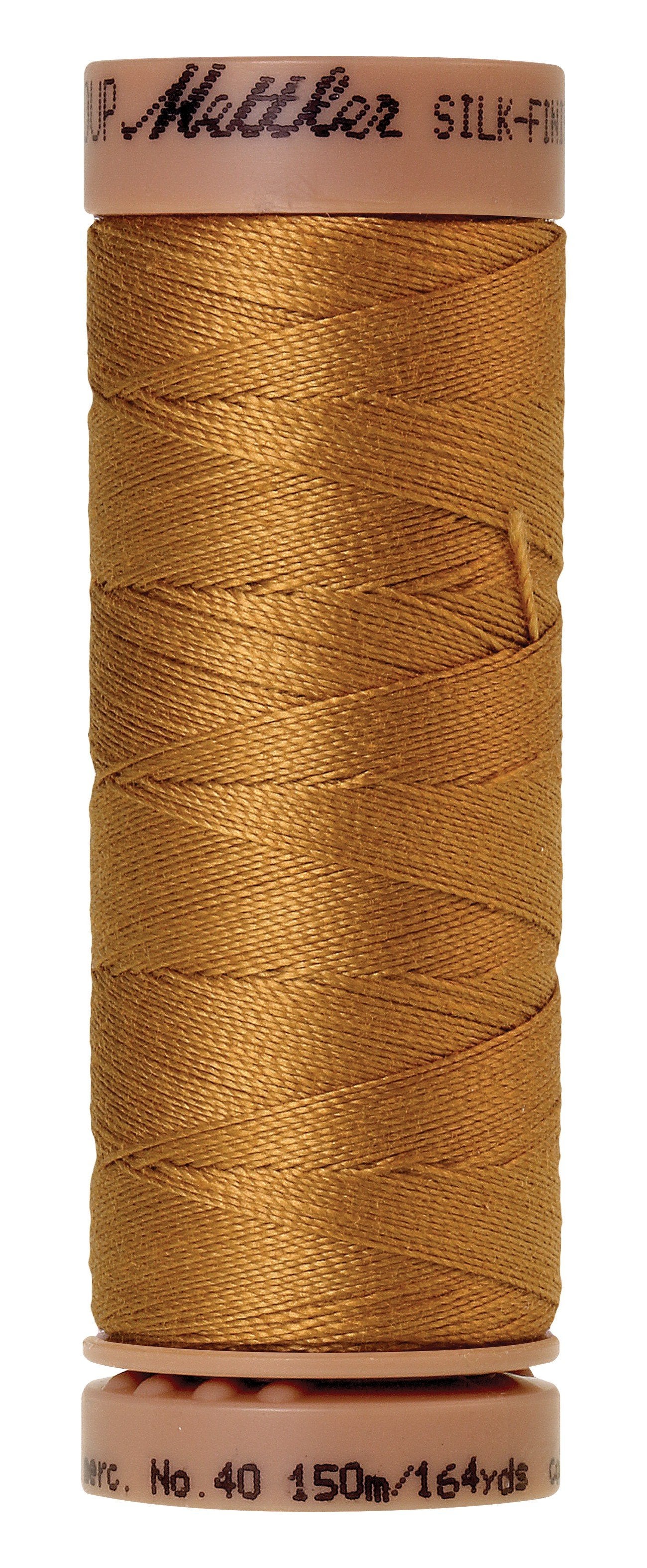 Fil de coton uni Mettler Silk-Finish 40wt 164yd/150M Palomino
