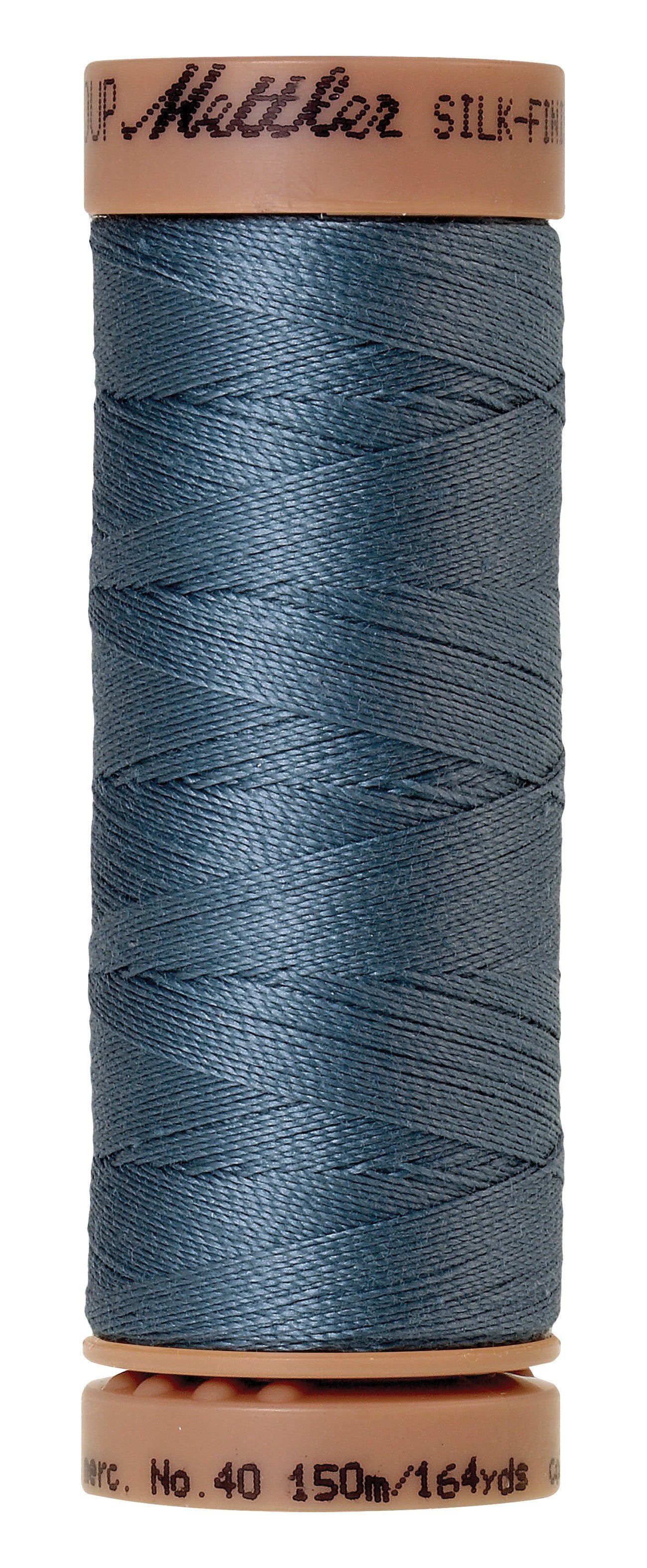 Fil de coton uni Mettler Silk-Finish 40wt 164yd/150M Laguna
