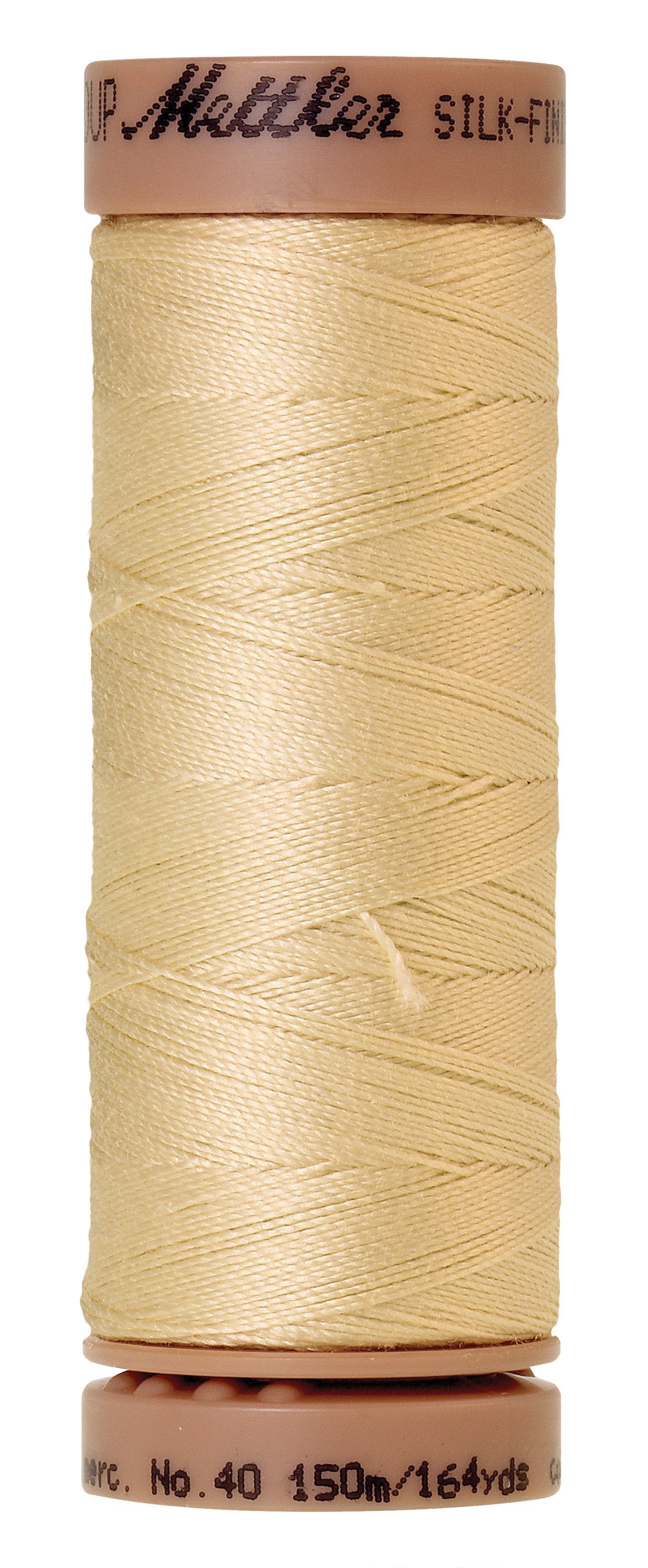 Fil de coton uni Mettler Silk-Finish 40wt 164yd/150M Fleur de tilleul