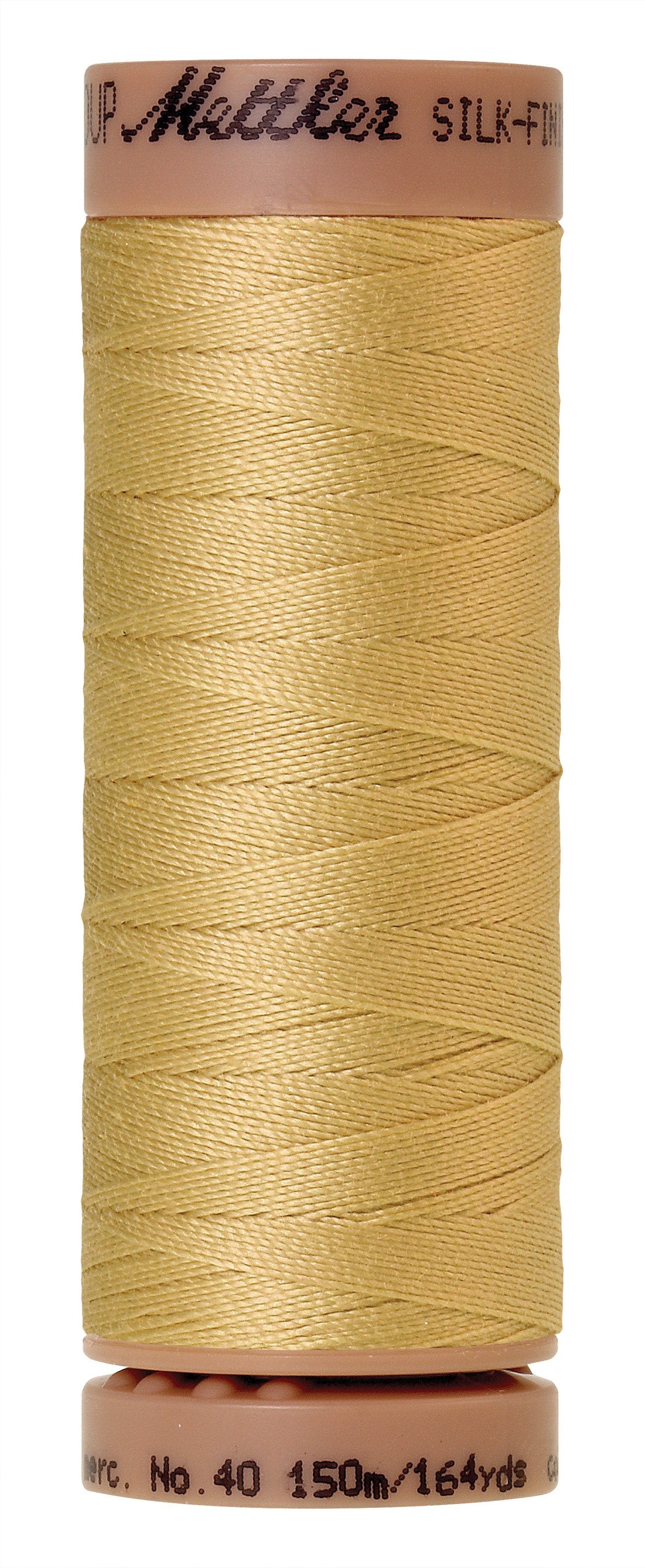 Fil de coton uni Mettler Silk-Finish 40wt 164yd/150M Citron givré
