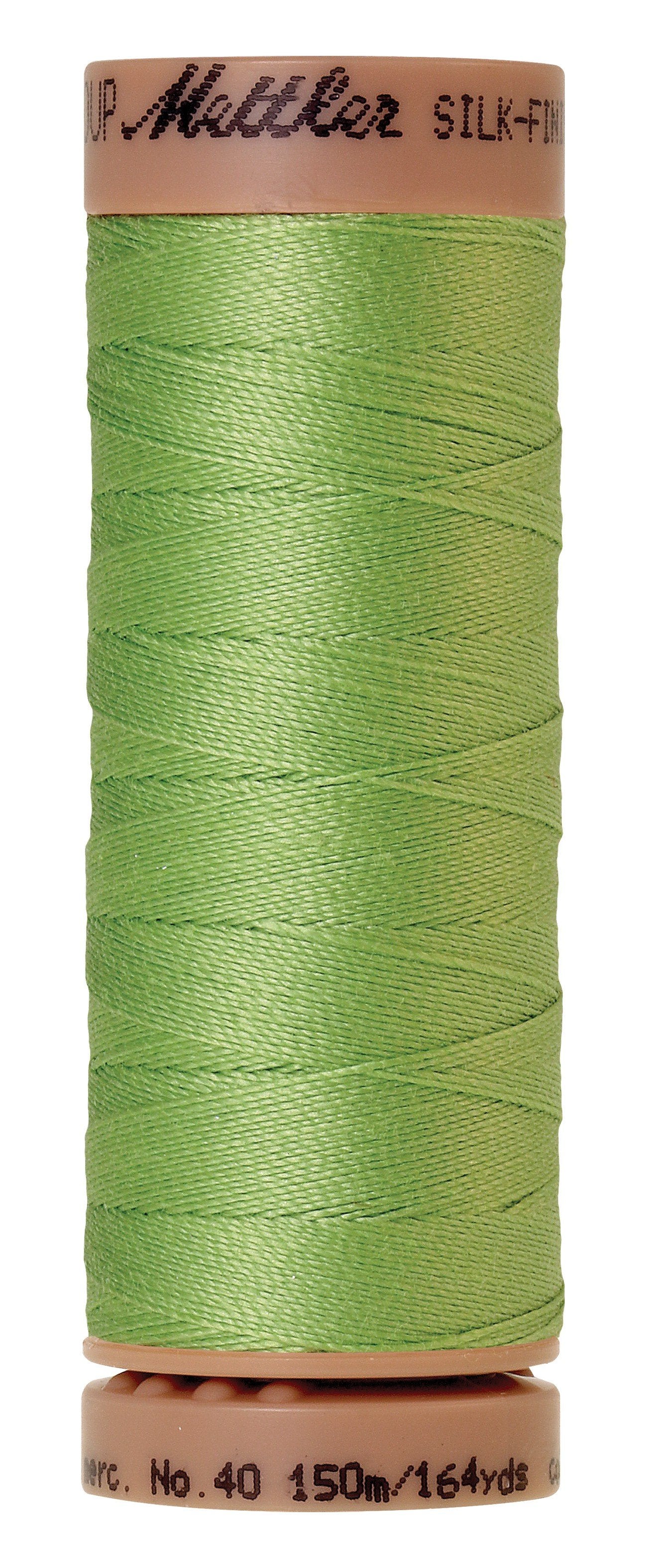 Fil de coton uni Mettler Silk-Finish 40wt 164yd/150M Jade Lime