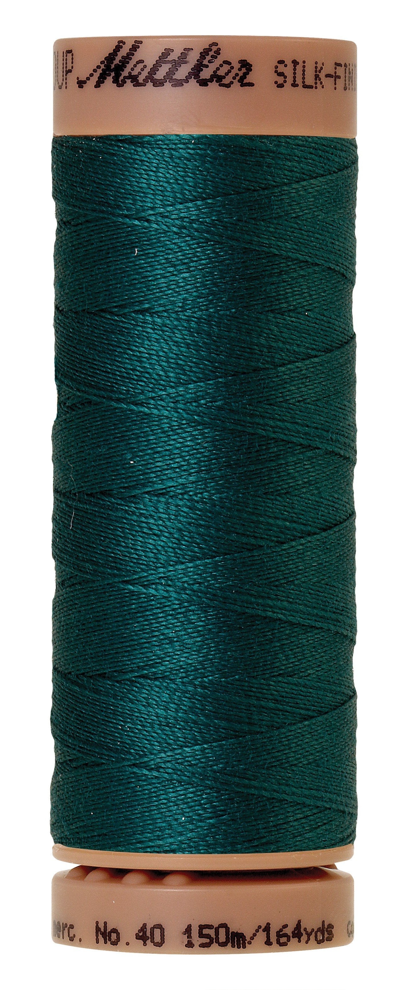 Fil de coton uni Mettler Silk-Finish 40wt 164yd/150M Tidepool
