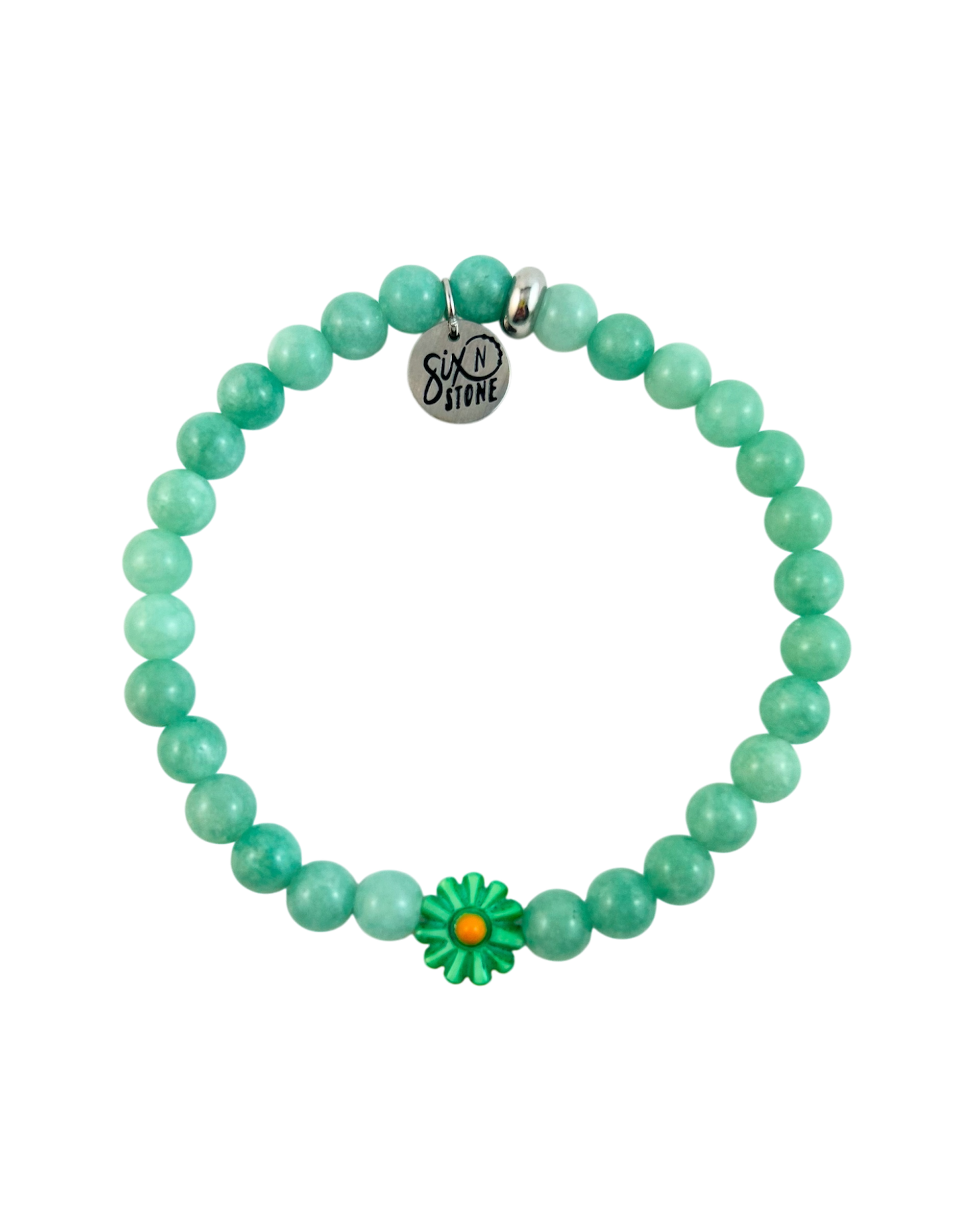 Mini Gemstone Flower Bracelet - multiple colours