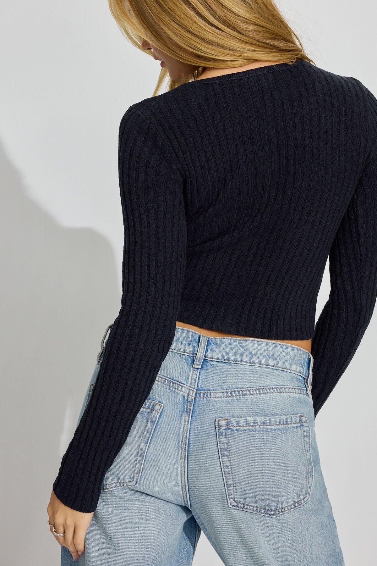 Cardigan côtelé fantaisie