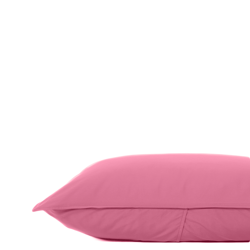 Taie d'oreiller à motif de rose trémière