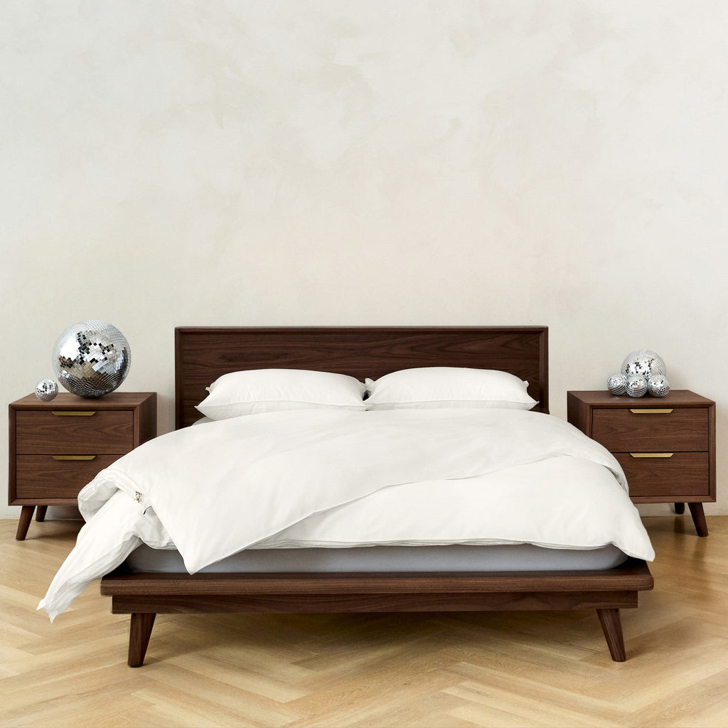 Housse de couette blanche classique