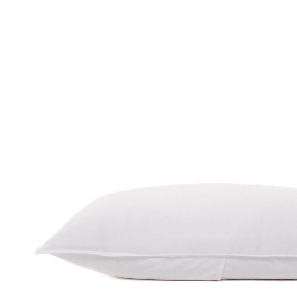 Taie d'oreiller blanche classique