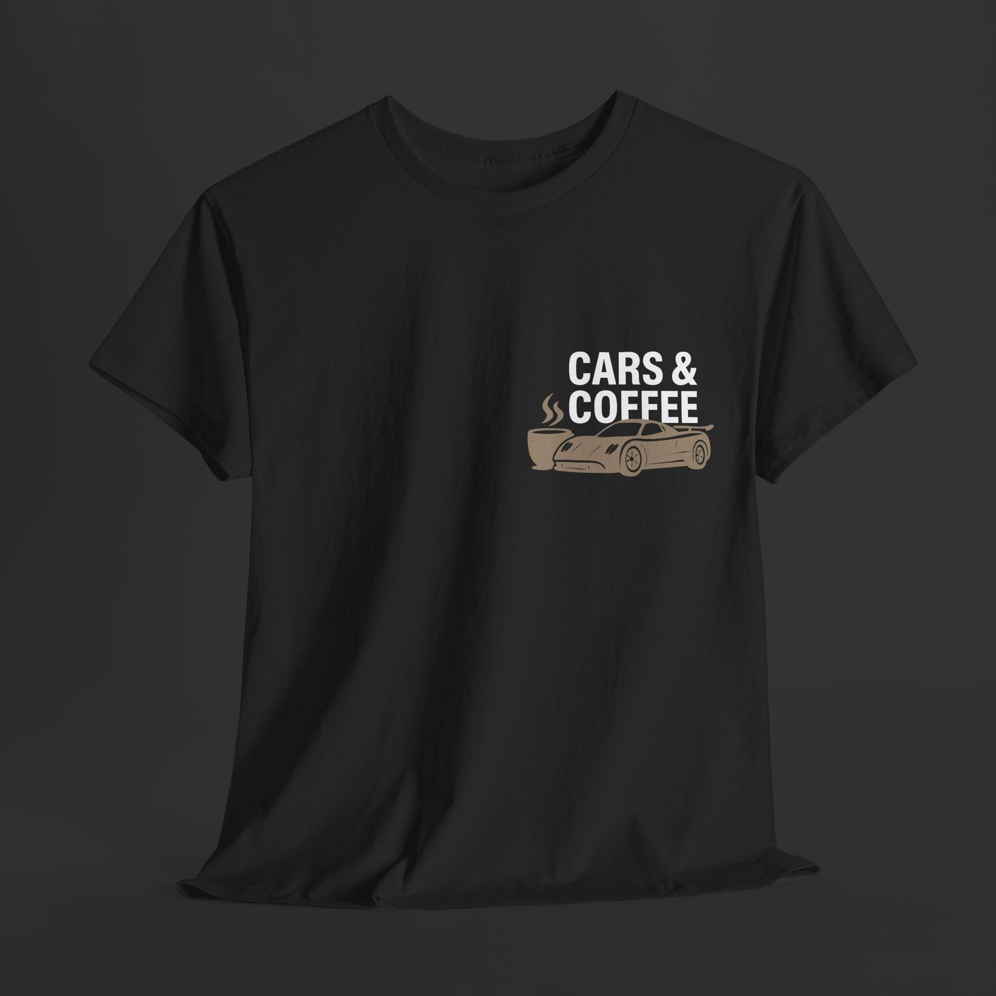Voitures et café - Caféine et essence - T-shirt automobile ClutchCloth