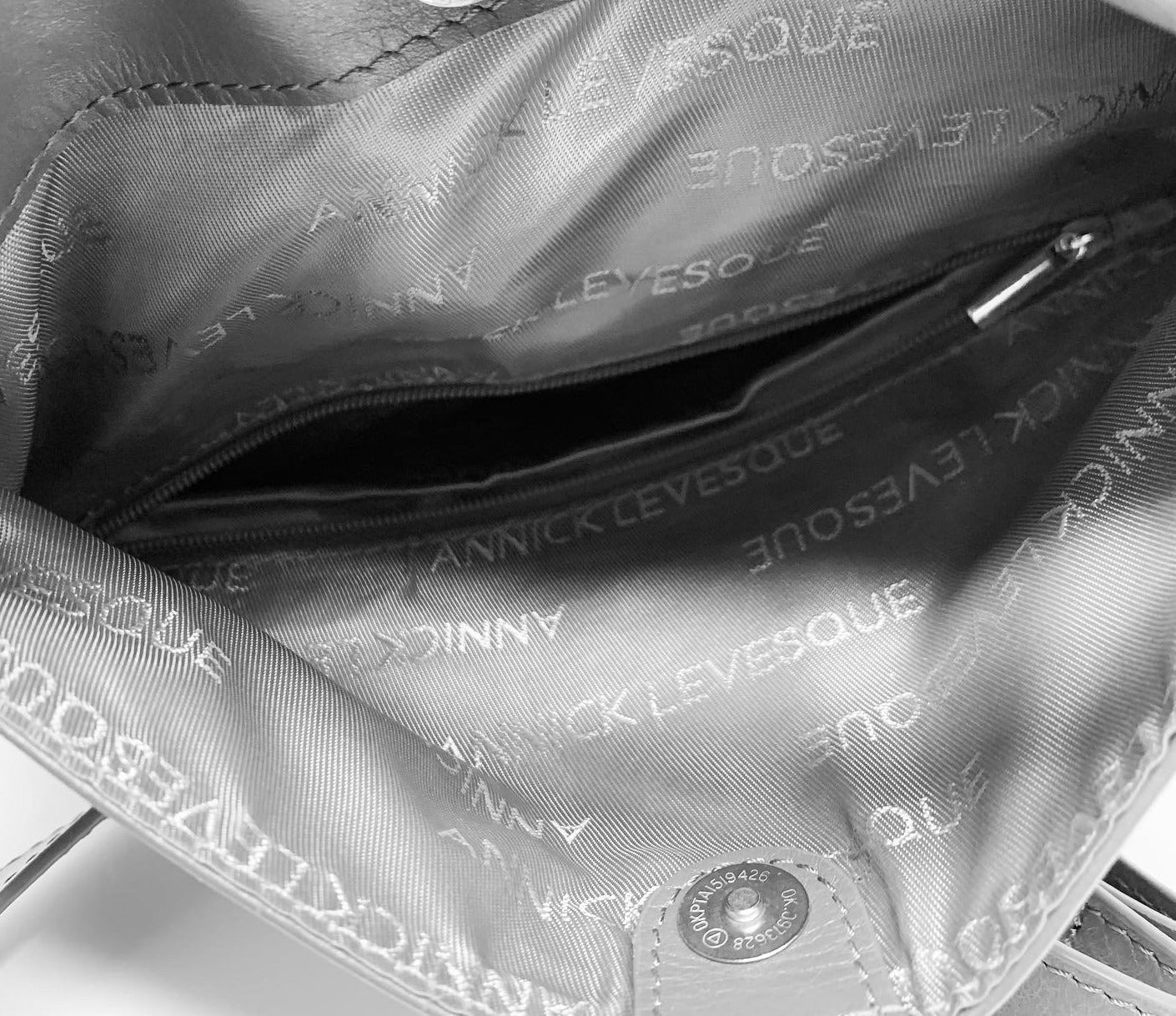 Gray Genuine Leather Transformable Handbag, Josée