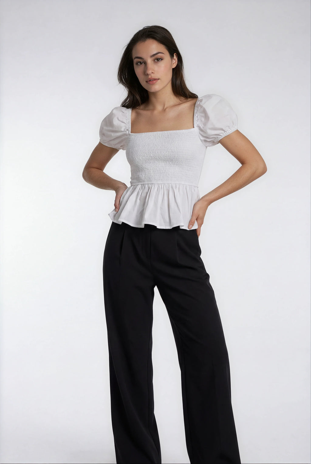 Luxeflow - Elevated Wide Leg Sweatpants Trouser Pants Black