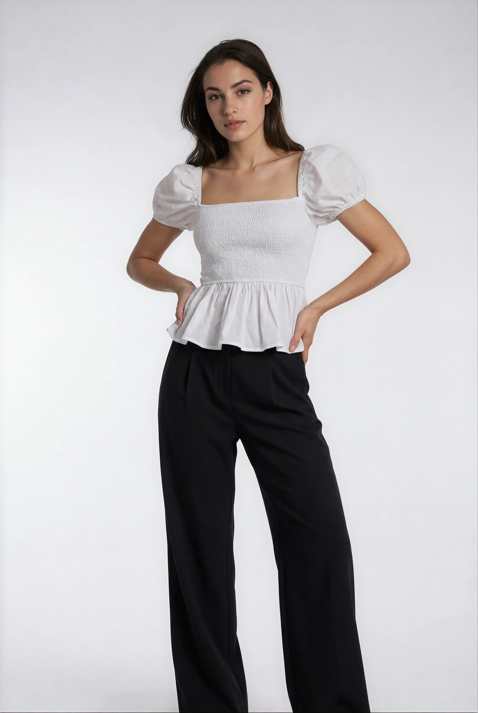 Luxeflow - Elevated Wide Leg Sweatpants Trouser Pants Black