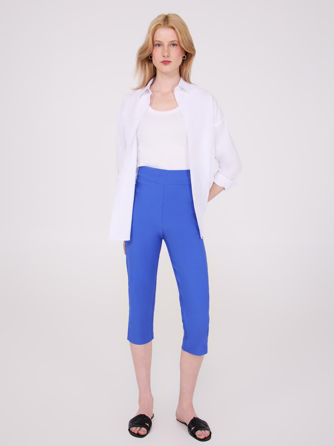 Pantalon Capri avec ourlet fendu