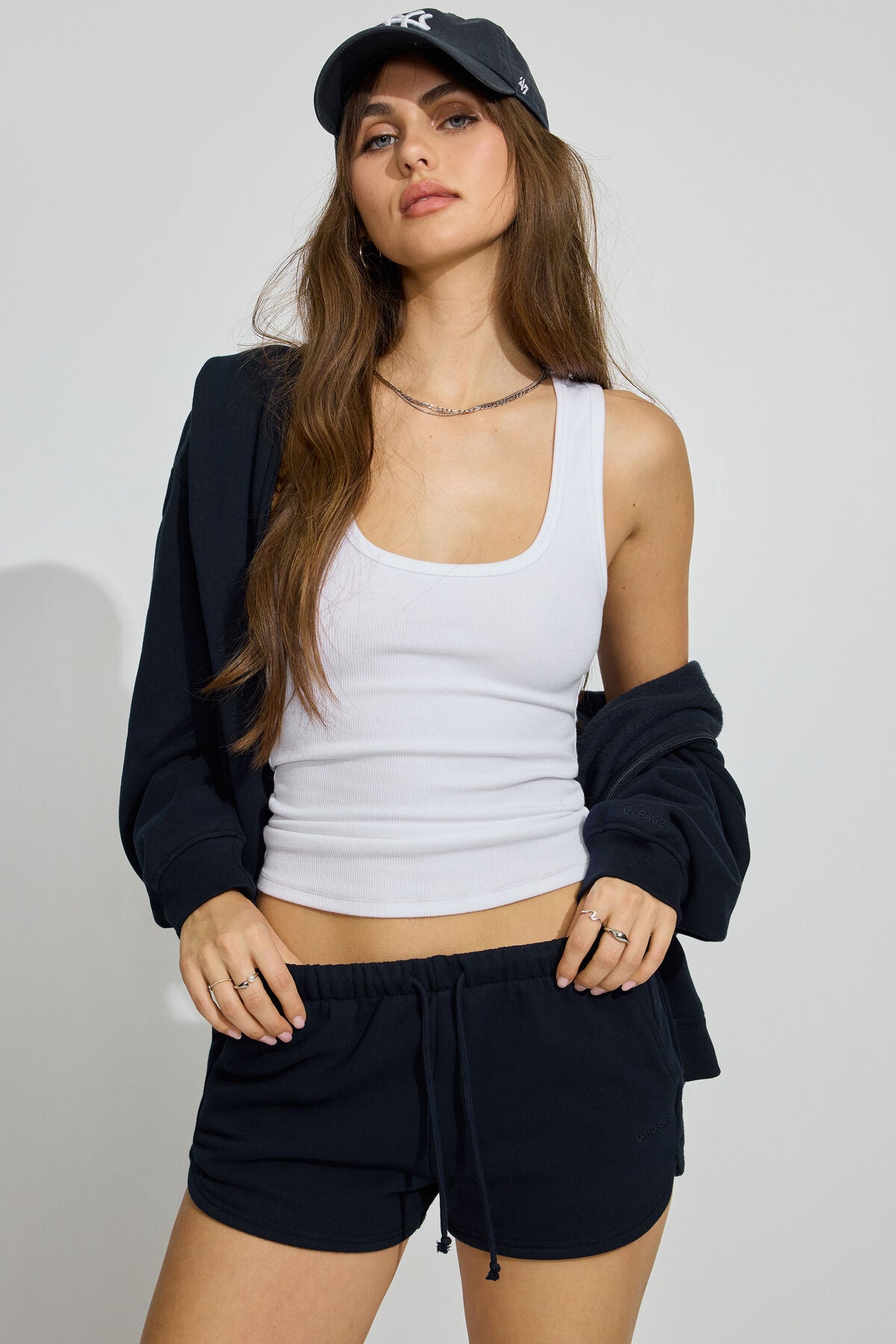 Short de sport en tissu éponge doux