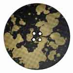 Elan ; Bouton 4 trous, noir et or, 23 mm